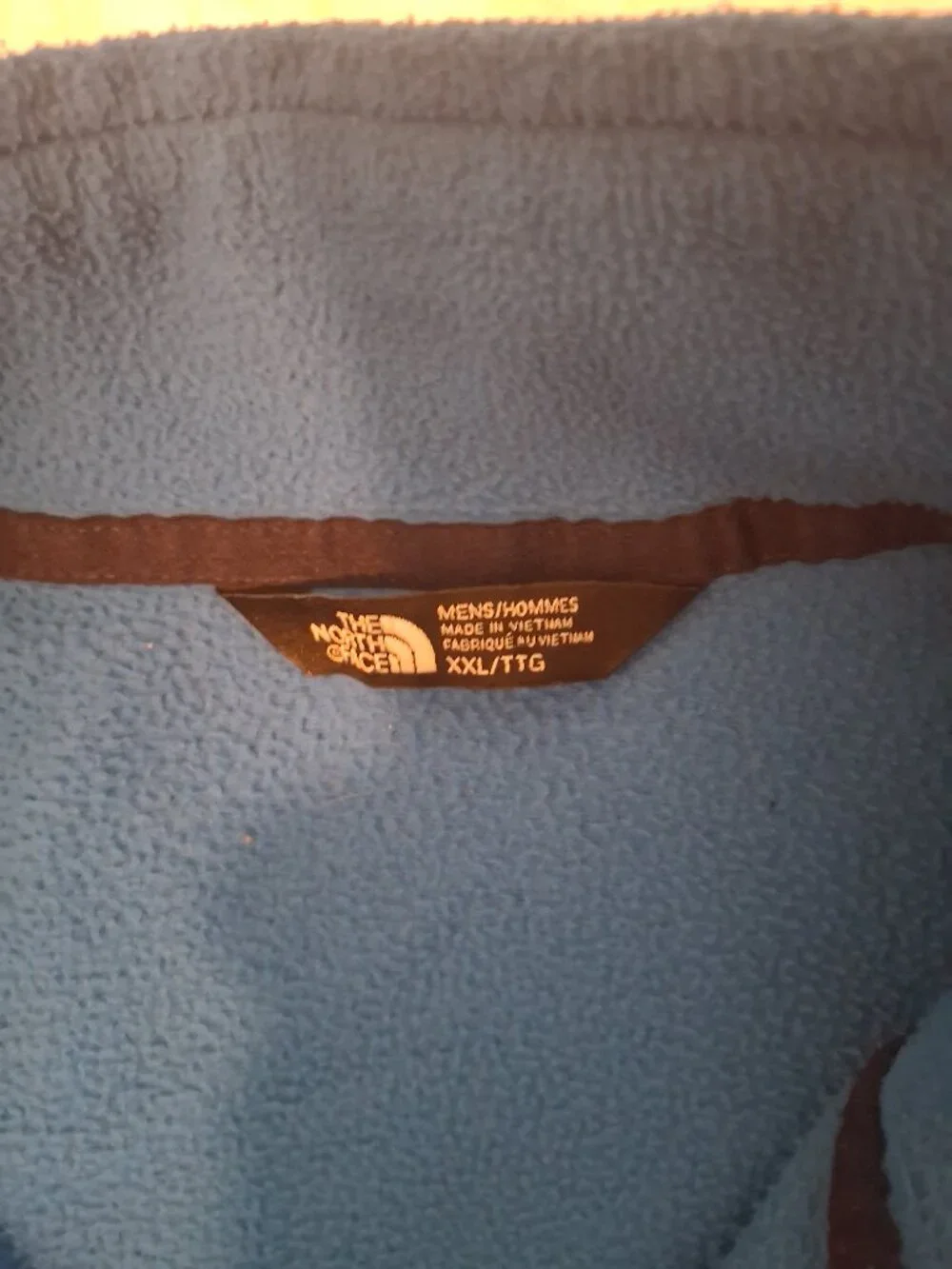 The North Face TKA 100 Men's XXL Blue 1/4 Zip Fleece Pullover Jacket